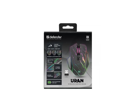 Мышка Defender Uran GM503 Wireless Black (52503), изображение 6 Мышка Defender Uran GM503 Wireless Black (52503), изображение 6