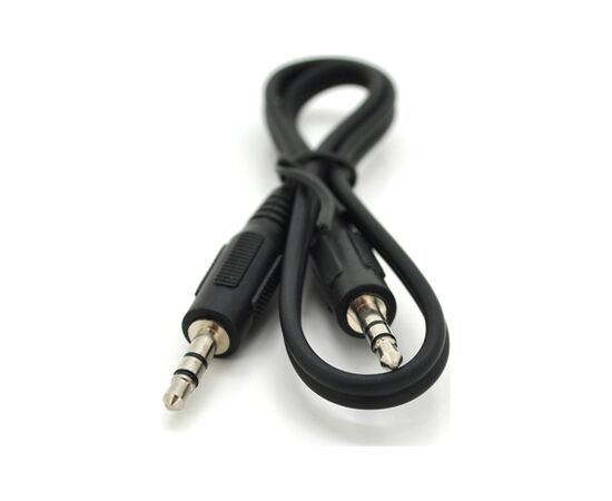 Кабель мультимедійний 3.5mm M to 3.5mm M 0.4m black Voltronic (YT28014)