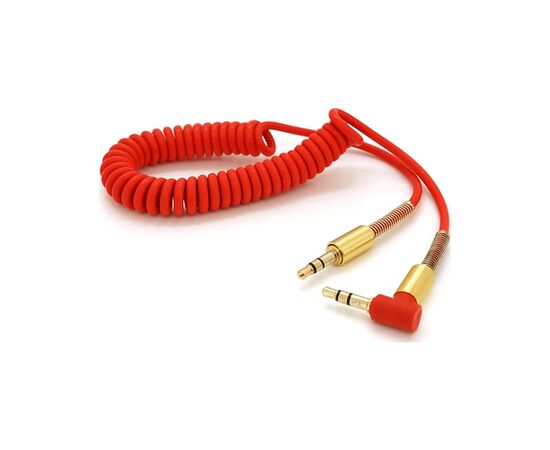 Кабель мультимедийный 3.5mm M to 3.5mm M 1.5m 90° corner red Voltronic (YT-AUXSGJ(M)/(M)-1.5-R), изображение 2 Кабель мультимедийный 3.5mm M to 3.5mm M 1.5m 90° corner red Voltronic (YT-AUXSGJ(M)/(M)-1.5-R), изображение 2