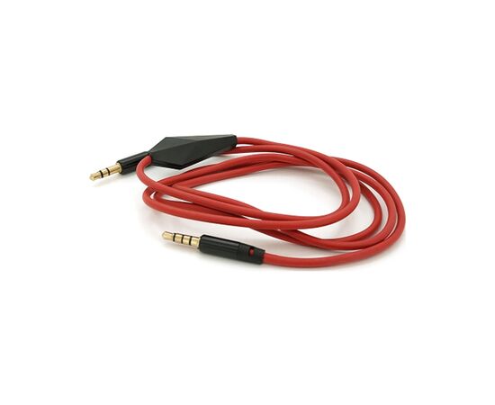 Кабель мультимедийный 3.5mm M to 3.5mm M 1.0m + microphone red Voltronic (ZDL-AUXcM/1.0m), изображение 2 Кабель мультимедийный 3.5mm M to 3.5mm M 1.0m + microphone red Voltronic (ZDL-AUXcM/1.0m), изображение 2