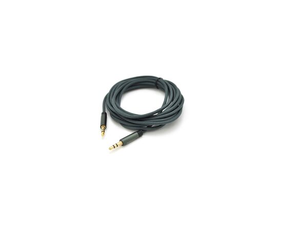 Кабель мультимедийный 3.5mm M to 3.5mm M 3.0m black VEGGIEG (YT-AUXGJ(M)/(M)-AB-3)
