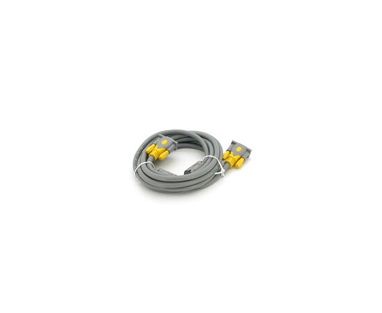 Кабель мультимедійний VGA M to VGA M 3.0m 1080P grey-yellow Merlion (YT-VGA(M)/(M)3+6GR-3m)