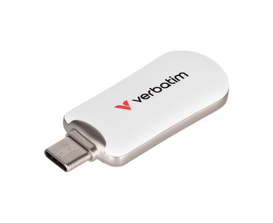 USB флеш накопитель Verbatim 128GB Plectra White USB-C (30229)