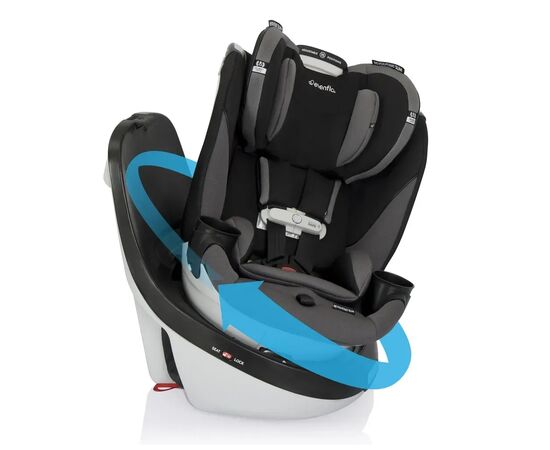 Автокресло Evenflo Gold SensorSafe Revolve 360 Slim - Obsidian Black (032884203109), изображение 5 Автокресло Evenflo Gold SensorSafe Revolve 360 Slim - Obsidian Black (032884203109), изображение 5