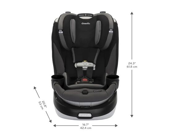 Автокресло Evenflo Gold SensorSafe Revolve 360 Slim - Obsidian Black (032884203109), изображение 6 Автокресло Evenflo Gold SensorSafe Revolve 360 Slim - Obsidian Black (032884203109), изображение 6