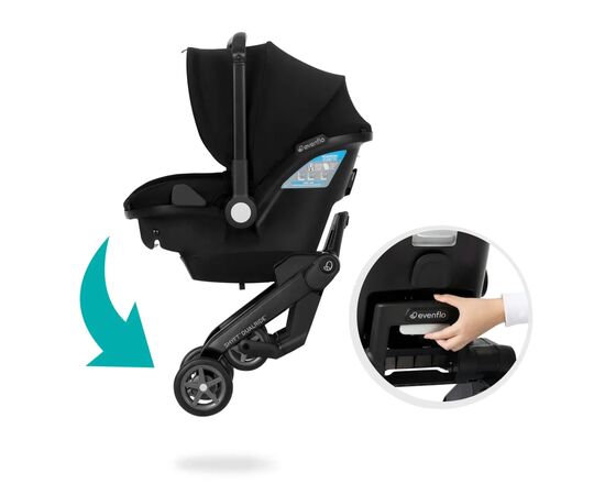 Автокресло Evenflo Shyft DualRide - Beaufort Black (від 1,4 кг до 16 кг) (032884203376), изображение 6 Автокресло Evenflo Shyft DualRide - Beaufort Black (від 1,4 кг до 16 кг) (032884203376), изображение 6