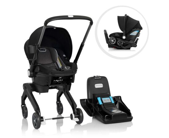 Автокрісло Evenflo Shyft DualRide - Beaufort Black (від 1,4 кг до 16 кг) (032884203376)
