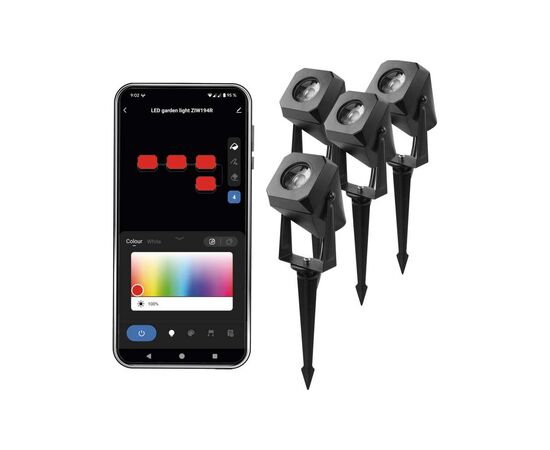 Прожектор EMOS ZIW194R 4шт 7 Вт RGBIC WIFI (ZIW194R)