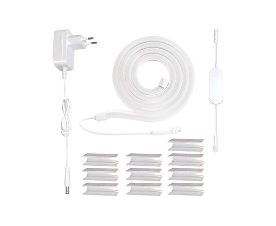 Светодиодная лента EMOS ZPW313I NEON white 3 m 24 Вт RGBIC WiFi (ZPW313I), изображение 3 Светодиодная лента EMOS ZPW313I NEON white 3 m 24 Вт RGBIC WiFi (ZPW313I), изображение 3