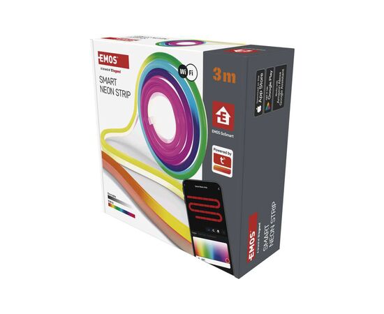 Светодиодная лента EMOS ZPW313I NEON white 3 m 24 Вт RGBIC WiFi (ZPW313I), изображение 6 Светодиодная лента EMOS ZPW313I NEON white 3 m 24 Вт RGBIC WiFi (ZPW313I), изображение 6