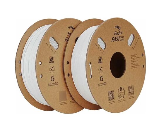 Пластик для 3D-принтера Creality 1.75мм Fast PLA Filament Ender 2x1кг, white (3301010396)