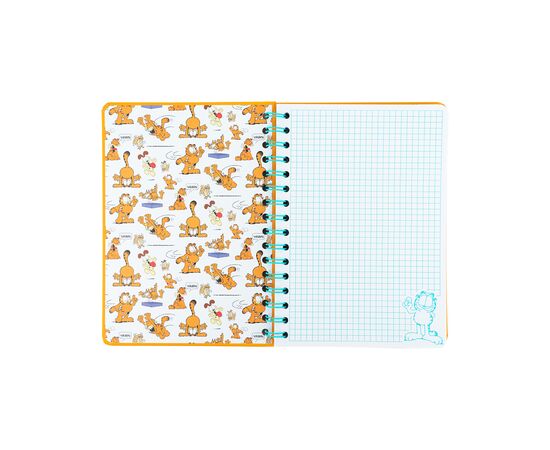 Блокнот Kite на спирали A5 Garfield , 80 листов, клетка (GF25-190), изображение 2 Блокнот Kite на спирали A5 Garfield , 80 листов, клетка (GF25-190), изображение 2