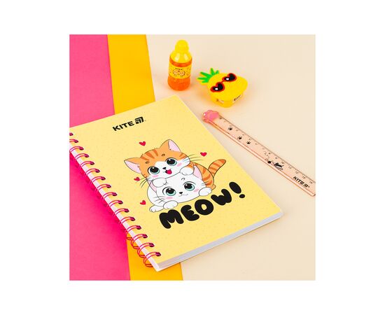 Блокнот Kite на спирали A5 Cute 1, 80 листов, клетка (K25-1911-1), изображение 5 Блокнот Kite на спирали A5 Cute 1, 80 листов, клетка (K25-1911-1), изображение 5