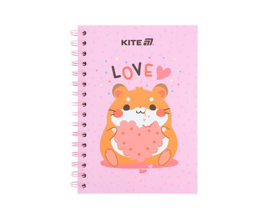 Блокнот Kite на спіралі A5 Cute 3, 80 аркушів, клітинка (K25-1911-3)