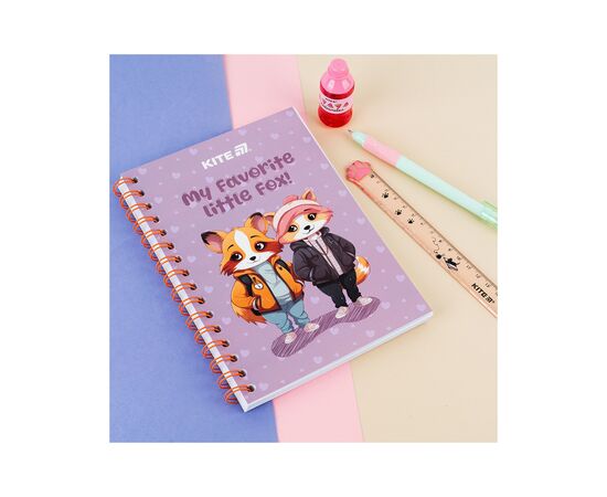 Блокнот Kite на спирали A5 Cute 4, 80 листов, клетка (K25-1911-4), изображение 5 Блокнот Kite на спирали A5 Cute 4, 80 листов, клетка (K25-1911-4), изображение 5