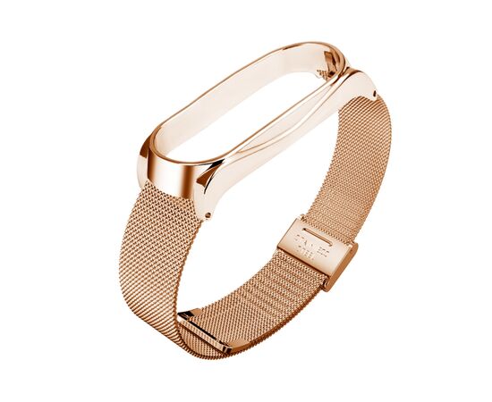 Ремешок для фитнес браслета BeCover Metal для Xiaomi Mi Smart Band 8 Rose Gold (709360), изображение 5