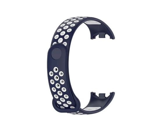 Ремінець до фітнес браслета BeCover Vents Style для Xiaomi Mi Smart Band 10 Blue-White (713632), зображення 4 Ремінець до фітнес браслета BeCover Vents Style для Xiaomi Mi Smart Band 10 Blue-White (713632), зображення 4