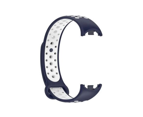 Ремінець до фітнес браслета BeCover Vents Style для Xiaomi Mi Smart Band 10 Blue-White (713632), зображення 5 Ремінець до фітнес браслета BeCover Vents Style для Xiaomi Mi Smart Band 10 Blue-White (713632), зображення 5
