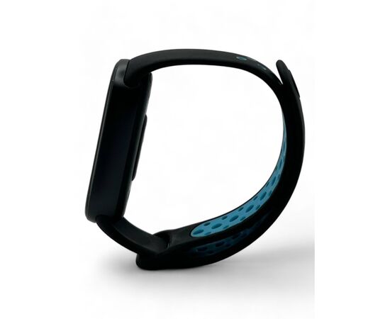 Ремешок для фитнес браслета BeCover Vents Style для Xiaomi Mi Smart Band 9 Black-Blue (711982), изображение 3