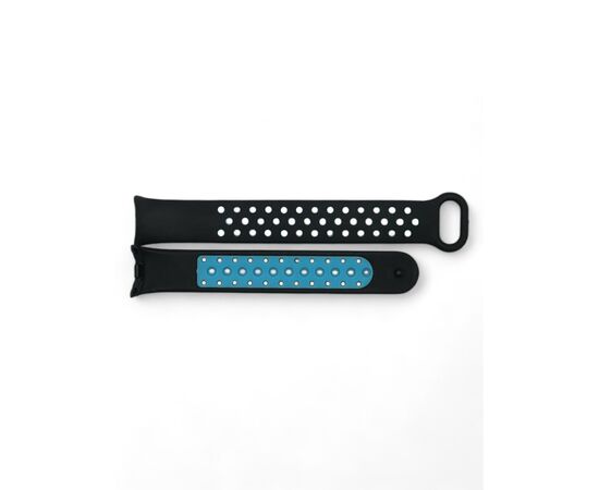 Ремешок для фитнес браслета BeCover Vents Style для Xiaomi Mi Smart Band 9 Black-Blue (711982), изображение 7