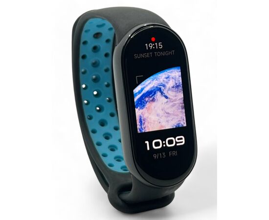 Ремешок для фитнес браслета BeCover Vents Style для Xiaomi Mi Smart Band 9 Black-Blue (711982)