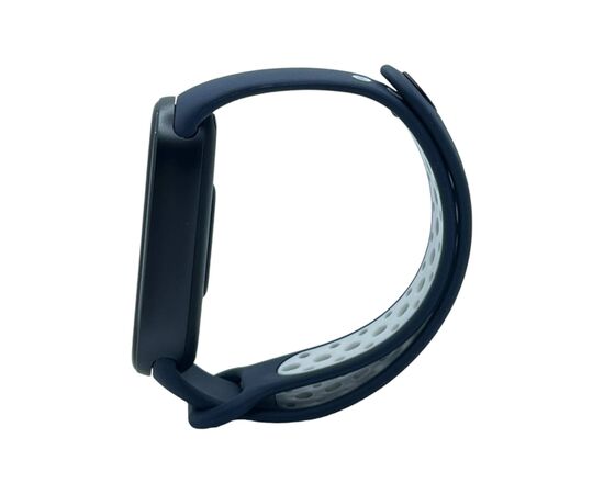 Ремешок для фитнес браслета BeCover Vents Style для Xiaomi Mi Smart Band 9 Blue-White (711987), изображение 3