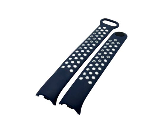 Ремешок для фитнес браслета BeCover Vents Style для Xiaomi Mi Smart Band 9 Blue-White (711987), изображение 4