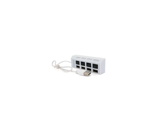 Концентратор Voltronic USB 2.0 to 4xUSB with switches white (YT-HWS4HS-W)