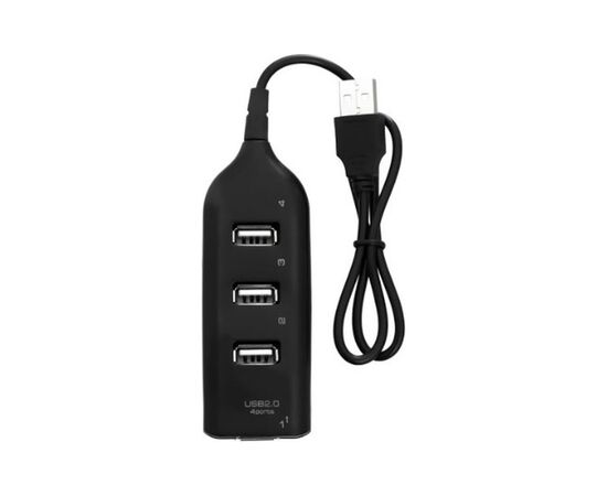 Концентратор Voltronic USB 2.0 to 4xUSB black (DNS-HUB4-OB), изображение 2 Концентратор Voltronic USB 2.0 to 4xUSB black (DNS-HUB4-OB), изображение 2