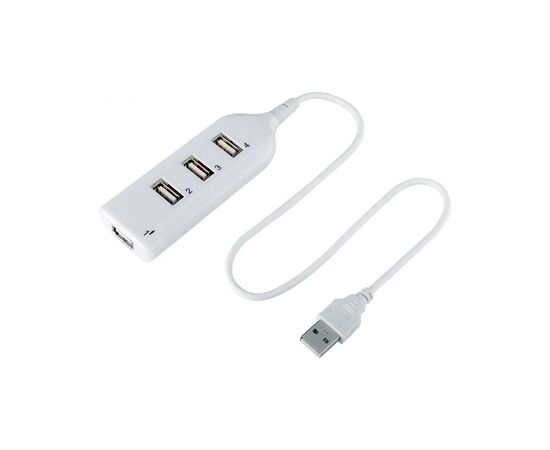 Концентратор Voltronic USB 2.0 to 4xUSB white (DNS-HUB4-OW), изображение 2 Концентратор Voltronic USB 2.0 to 4xUSB white (DNS-HUB4-OW), изображение 2