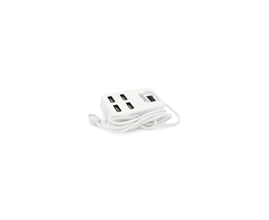 Концентратор Voltronic USB 2.0 to 4xUSB with power switch white (YT-HWS4-W), изображение 3 Концентратор Voltronic USB 2.0 to 4xUSB with power switch white (YT-HWS4-W), изображение 3