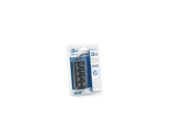 Концентратор Voltronic USB 3.0 to 4xUSB with LED buttons black (YT-3H4A), изображение 3 Концентратор Voltronic USB 3.0 to 4xUSB with LED buttons black (YT-3H4A), изображение 3