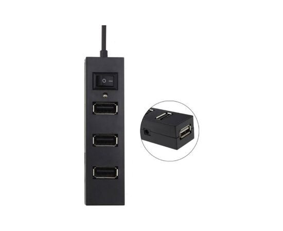 Концентратор Voltronic USB 3.0 to 4xUSB black (YT-HUB4-B), изображение 2 Концентратор Voltronic USB 3.0 to 4xUSB black (YT-HUB4-B), изображение 2