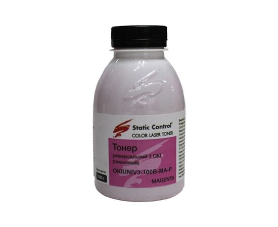 Тонер OKI Universal Okidata 3 Glossy 100г magenta Static Control (OKIUNIV3-100B-MA-P)