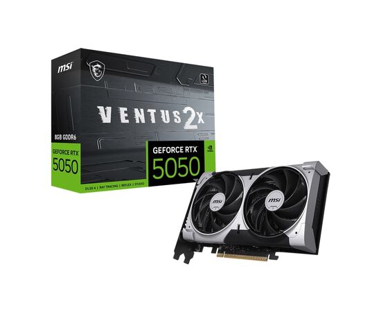 Видеокарта MSI GeForce RTX5050 8Gb VENTUS 2X OC (RTX 5050 8G VENTUS 2X OC), изображение 5 Видеокарта MSI GeForce RTX5050 8Gb VENTUS 2X OC (RTX 5050 8G VENTUS 2X OC), изображение 5