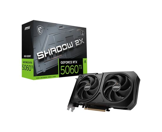 Видеокарта MSI GeForce RTX5060Ti 8Gb SHADOW 2X PLUS (RTX 5060 Ti 8G SHADOW 2X PLUS), изображение 5 Видеокарта MSI GeForce RTX5060Ti 8Gb SHADOW 2X PLUS (RTX 5060 Ti 8G SHADOW 2X PLUS), изображение 5