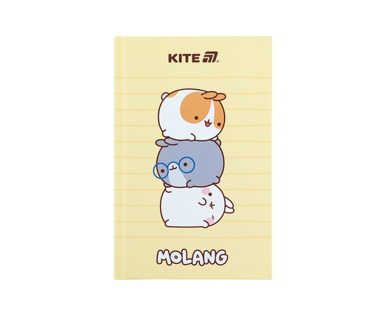 Блокнот Kite А6 Molang, твердая обложка, 80 листов, клетка (ML25-199)