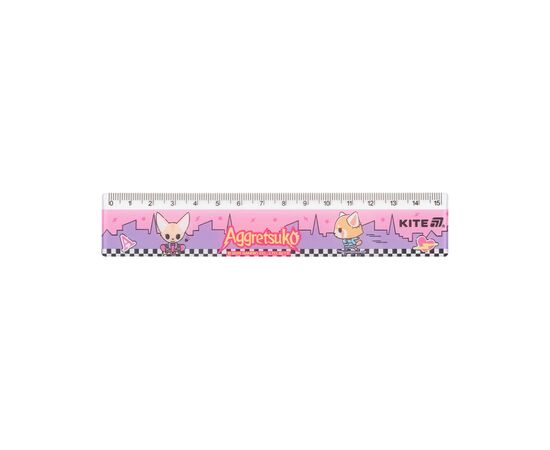 Линейка Kite Aggretsuko , 15 см (AR25-090)