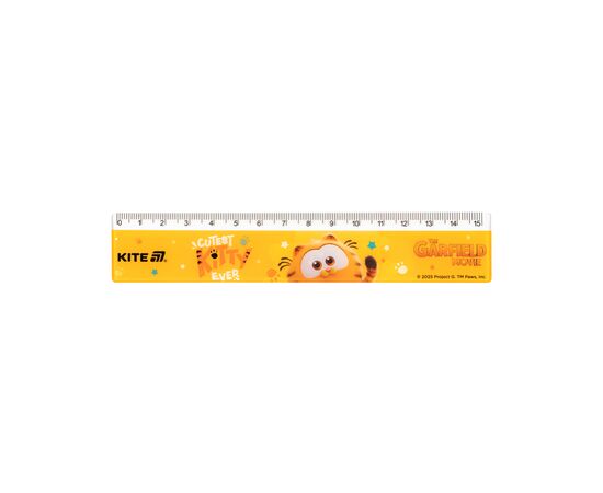 Линейка Kite Garfield, 15 см (GF25-090)