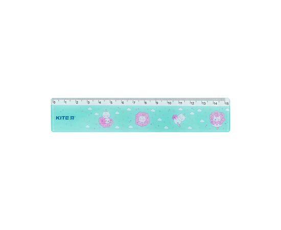 Линейка Kite Rainbow Catcorn, 15 см (K24-090-2)