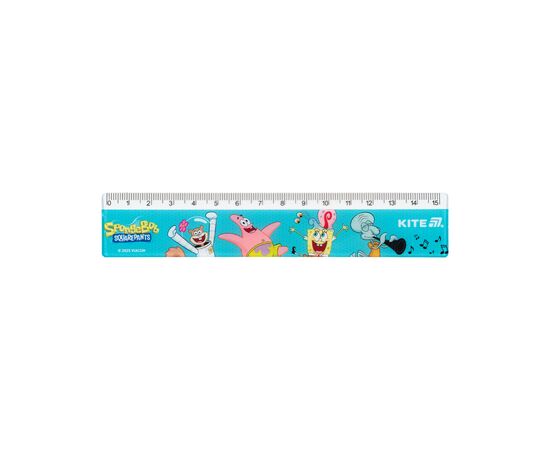 Линейка Kite Sponge Bob, 15 см (SB25-090)