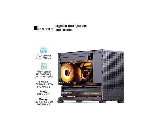 Корпус JONSBO D32 PRO Black, изображение 4 Корпус JONSBO D32 PRO Black, изображение 4