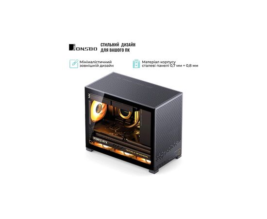 Корпус JONSBO D32 PRO Black, изображение 6 Корпус JONSBO D32 PRO Black, изображение 6
