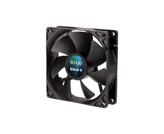Кулер для корпуса Gelid Solutions Silent 9 Black 90 mm (FN-PX09-16), изображение 2 Кулер для корпуса Gelid Solutions Silent 9 Black 90 mm (FN-PX09-16), изображение 2