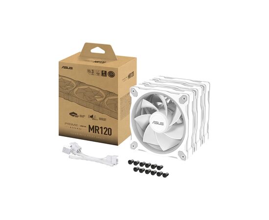 Кулер для корпуса ASUS PRIME MR120 REVERSE ARGB WHITE 3IN1 (90DA00L3-B09020), изображение 12 Кулер для корпуса ASUS PRIME MR120 REVERSE ARGB WHITE 3IN1 (90DA00L3-B09020), изображение 12