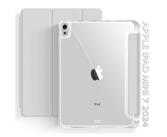 Чохол до планшета BeCover Soft Edge with Apple Pencil Holder iPad Mini 7 2024 Gray (712468)