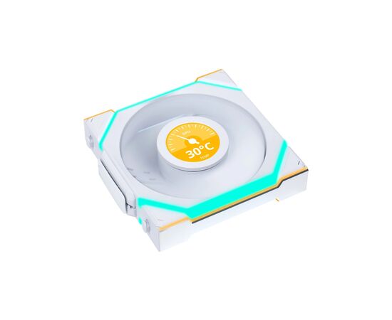 Кулер до корпусу Lian Li Uni Fan SL WIRELESS LCD Reverse, 120-1 (G99.12RSLLCD1W1W.00), зображення 2 Кулер до корпусу Lian Li Uni Fan SL WIRELESS LCD Reverse, 120-1 (G99.12RSLLCD1W1W.00), зображення 2