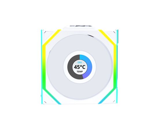 Кулер для корпуса Lian Li Uni Fan SL WIRELESS LCD Reverse, 120-1 (G99.12RSLLCD1W1W.00)