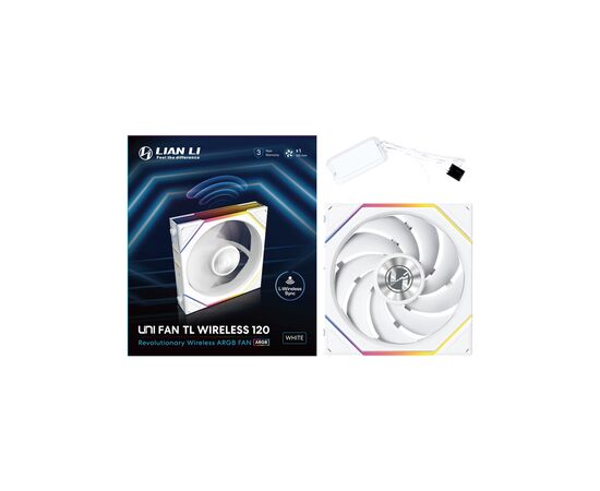 Кулер до корпусу Lian Li Uni Fan TL WIRELESS 120-1, White (G99.12TL1W1W.00), зображення 7 Кулер до корпусу Lian Li Uni Fan TL WIRELESS 120-1, White (G99.12TL1W1W.00), зображення 7