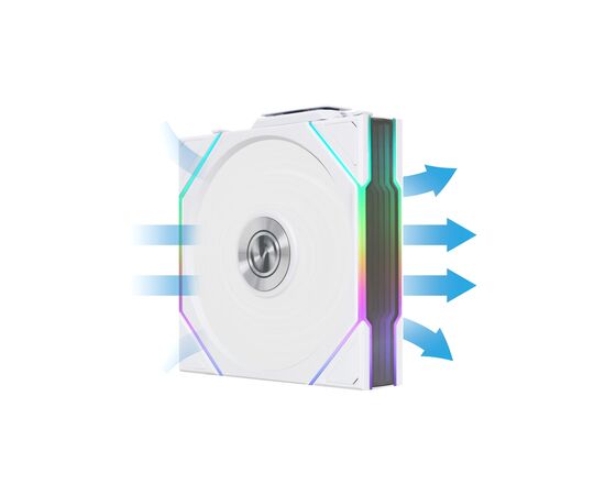 Кулер до корпусу Lian Li Uni Fan TL WIRELESS 120-3, White (G99.12TL1W3W.00), зображення 9 Кулер до корпусу Lian Li Uni Fan TL WIRELESS 120-3, White (G99.12TL1W3W.00), зображення 9
